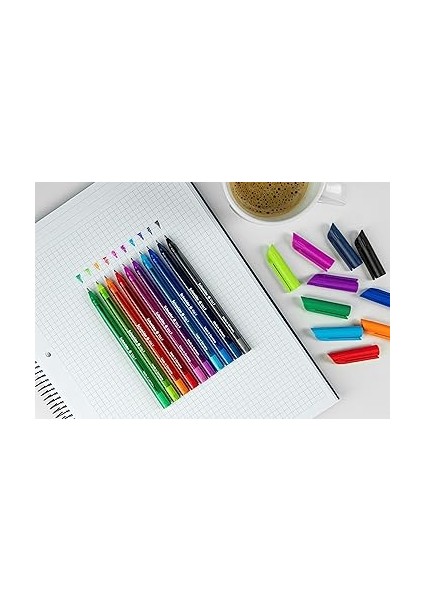 Vizz Tükenmez Kalem, 1,00 Mm, 10' Lu Set, Canlı Renkler fırsatları