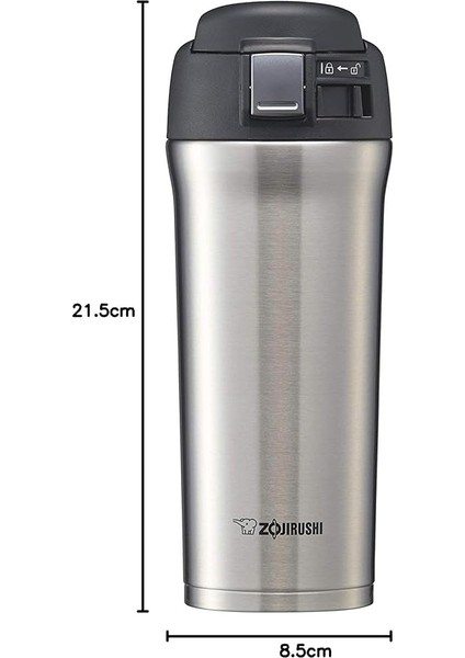 SM-YAF48 Termos Bardak Matara, 0.48L, Gümüş Renk indirimleri