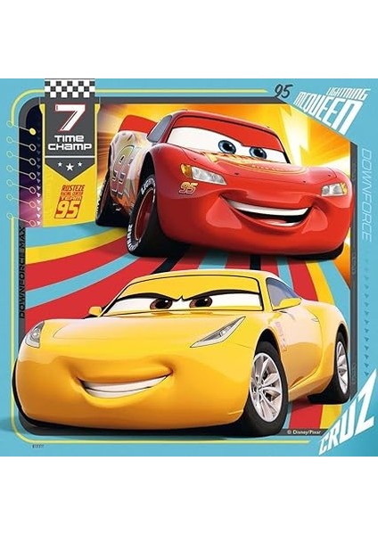 Puzzle 3X49 Parça Walt Disney Cars 3 Renkli 6+ modelleri