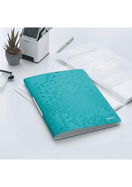 Wow A4 Sunum Dosyası, Metalik Buz Mavisi, 20 Şeffaf Poşetli, 40 A4 Sayfa Kapasiteli, 46310051 fiyatları