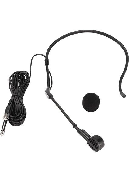 Kulak Kancalı Mikrofon, Taşınabilir Kablolu Kulaklık Mikrofonu 6,35 mm Arabirimli Ergonomik Dinamik Mikrofon, 5m/16,4ft Uzun Kablo, Tv Programı Sunucuları, Yayıncılar, Şarkıcılar Için fiyatları