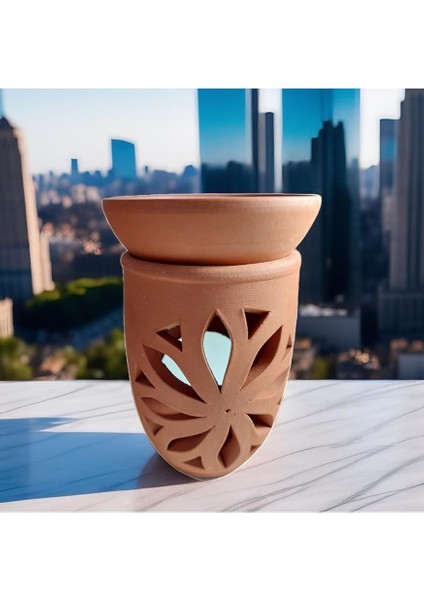 Gift Tealight Mum Hediyeli El Yapımı Çömlek Tütsülük Buhurdanlık – Dekorasyon indirimleri