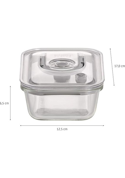 Vakumlu Saklama Kabı Kare 600 ml modelleri