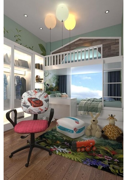 Çocuk Odası Ders Çalışma Ofis Koltuğu Amortisörlü Tekerlekli Faaliyet Sekreter Bilgisayar Sandalyesi modelleri