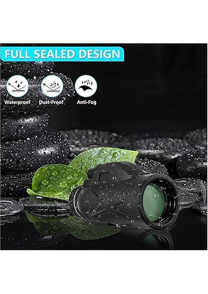 Teleskop, 80X100 Full Hd Yüksek Çözünürlük, 10 Km Görüş Mesafesi, 52 mm Objektif Lens, Gece Görüş Destekli, Tripod ve Telefon Tutuculu, Taşıma Çantalı Profesyonel Monoküler Dürbün fırsatları