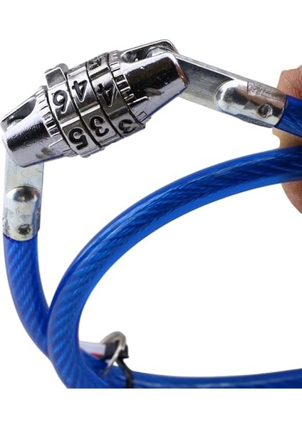 Bisiklet Halat Zincir Kilidi 65 cm Çelik Kilit Çap 7 mm Ø Hırsız Önleme Güvenlik 1 Adet fiyatları