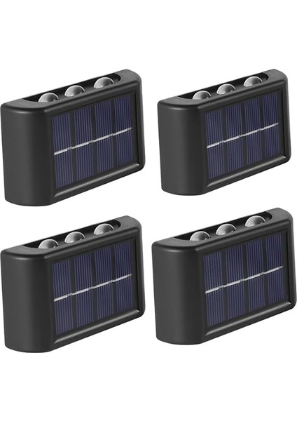 Güneş Enerjili, Suya Dayanıklı ve Duvara Monteli 6 Led’li Aplik - Bahçe, Teras, Havuz Kenarı, Çimenlik ve Yol Kenarları Için Ideal (Standart, Adet, 8) modelleri