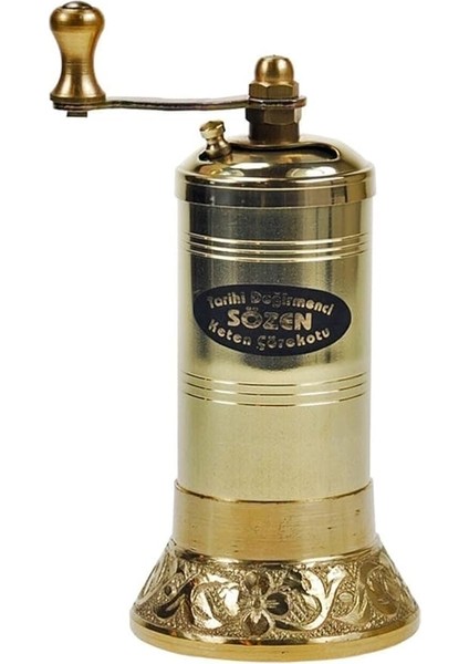 Keten Tohumu Çörekotu Değirmeni Tek Ebat Metalik