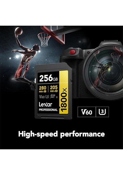 Gold Serisi Profesyonel 1800X 256GB Uhs-Iı U3 Sdxc Hafıza Kartı modelleri