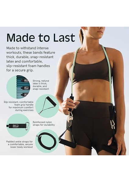 Kulplu Antrenman Bantları, Kapı Çapası, Kadın ve Erkek Için Taşıma Çantası, 5 Adet indirimleri