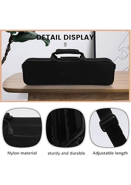 Naylon Yastıklı Flüt Çanta Taşıma Omuz Askısı 39X7X11CM Siyah fırsatları
