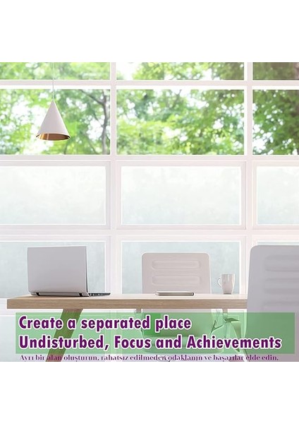 Beyaz Buzlu Cam Stickerları, Tekrar Kullanılabilir Kapı Kaplamaları, Isı Kontrolü, Uv Engelleyici, Statik Yapışan, Banyo, Ev, Ofis modelleri