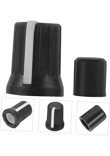 Potansiyometre Için Ses ve Ton Düğmeleri 5 Adet Siyah Kauçuk Potansiyometre Ses Düğmeleri indirimleri