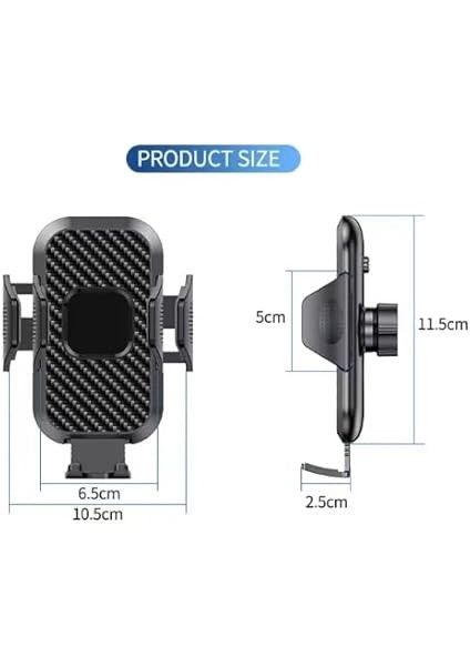 Araç Içi Telefon Tutucu 4-7 Inç Tüm Modellere Uyumlu 360 Derece Döner Kullanımı ve Kurulumu Kolay (Mac-33) fırsatları