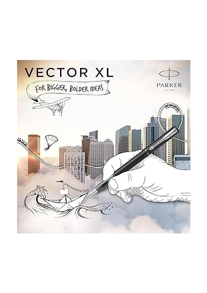 Vector Xl Mat Dolma Kalem, Mat Siyah, M Uç fiyatları