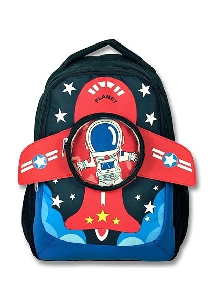 Çanta Cennec 3D Astronot Baskılı ve Kanatlı Okul Çantası - Lacivert - Erkek Çocuk fiyatları