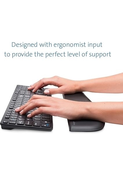 Ergosoft - Ince Klavyeler Için Bilek Desteği, Siyah fırsatları