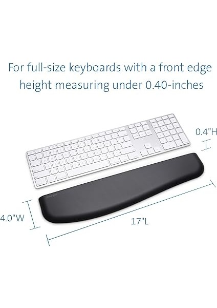 Ergosoft - Ince Klavyeler Için Bilek Desteği, Siyah indirimleri