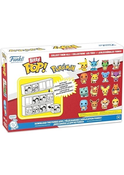 Bitty Pop: Pokemon- Charmander 4'lü Paket, Oyuncak Figür modelleri