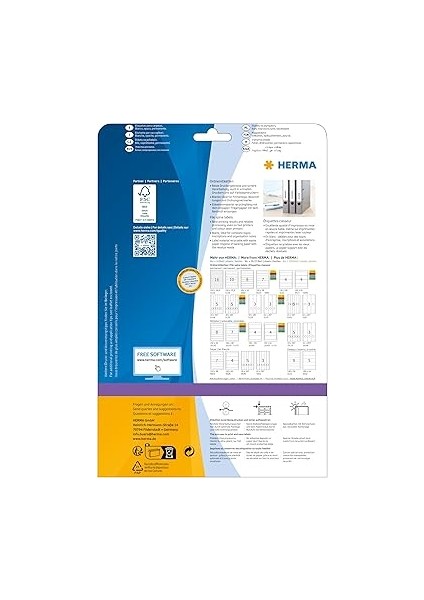 5095 Klasör Sırtı Etiketleri, 25 Yaprak, 192 x 61 Mm, A4 Başına 4, 100 Adet, Kendinden Yapışkanlı, Opak, Çıkartma, Beyaz fiyatları