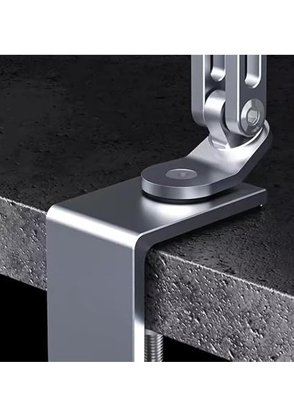 Sınıfının En Profesyoneli ve En Güçlüsü 3 Eklemli Manyetik Tablet ve Telefon Tutucu Masa Kenarına Sıkıştırmalı Güçlü Gövde Yüksekliği Ayarlanabilir Alüminyum Stand Silver C67 fiyatları