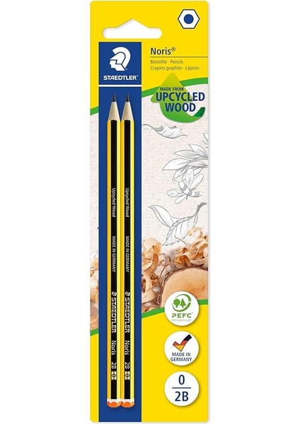 1200 BK2D Noris 2b Kursun Kalem 2'li Blister