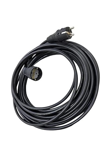 Ttr Topraklı Siyah Kauçuk Seyyar Uzatma Kablosu (15 Metre) modelleri