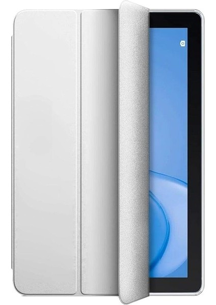 Honor ile Uyumlu Pad X8 Zore Smart Cover Standlı 1-1 Kılıf Gri