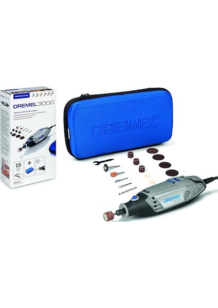 3000 Çok Amaçlı El Motoru, 130 W, 15 Aksesuarlı