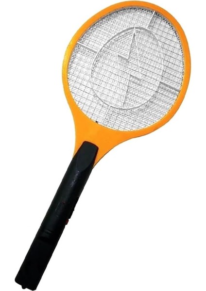 Şarjlı Sinek Öldürücü Raket, Elektrikli Sinek Raketi, Sivrisinek Kovucu Öldürücü Raket (Sarı)