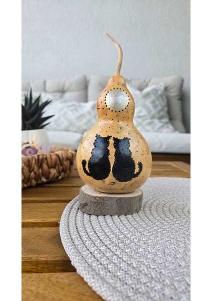 Çiğ Damlası Kabak Lamba Mini Mumluk