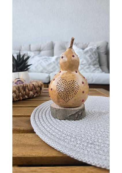 Çiğ Damlası Kabak Lamba Mini Mumluk