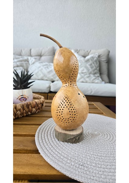 Çiğ Damlası Kabak Lamba Mini Mumluk