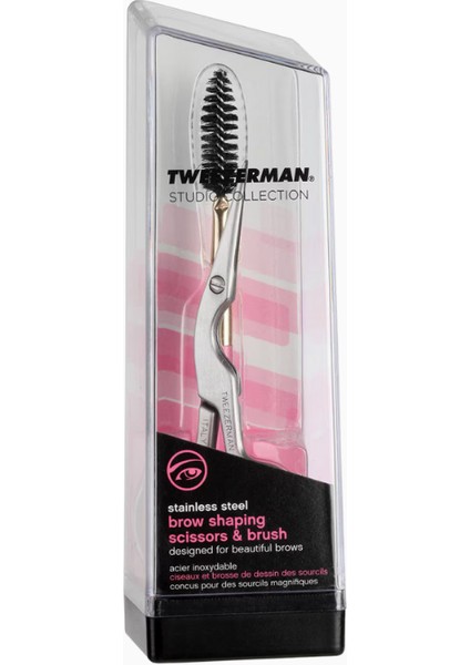 Brow Shaping Scissors & Brush Kaş Şekillendirme Seti fırsatları