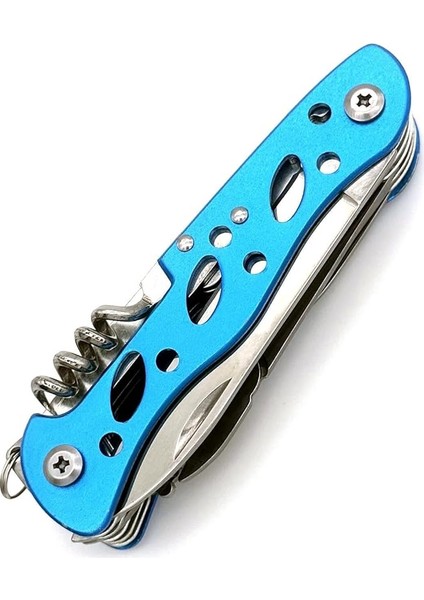 Çok Amaçlı Isveç Outdoor Kamp Çakısı 111MM Büyük Boy - Paslanmaz Çelik Mavi