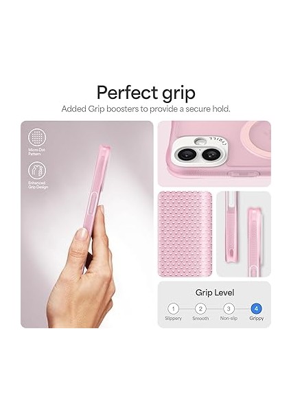 Ciel By Cyrıll iPhone 16 Magsafe Kılıf Ultrasheer Mag Sararma Karşıtı Hava Kanalı Teknolojisi™ Askeri Sınıf Koruma Baby Pink Mat Kapak - ACS08259 indirimleri