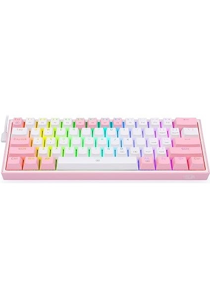 K617 Fizz Rgb Red Switch Kablolu White/pink Compact Gaming (Oyuncu) Klavye fırsatları