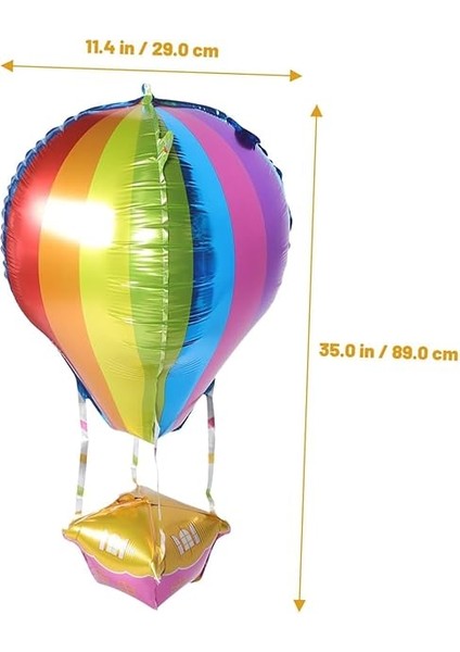 Inç Uçan Balon Temalı Folyo Balon 88-28 cm (Renkli) fiyatları