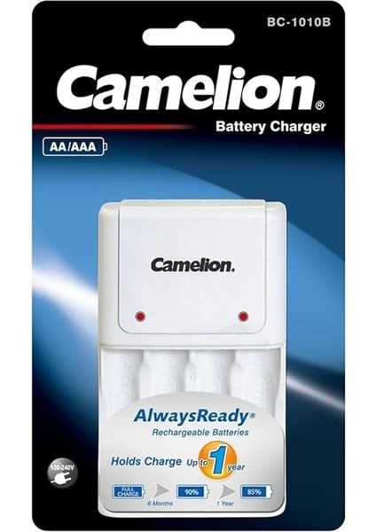 Edilir Şarj Edilebilir Piller Için Pil Şarj Aleti Cihazı 4lü Aa Aaa