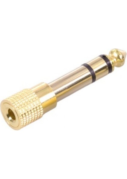 4458 6.3 mm Erkek To 3.5 mm Dişi Çevirici Dönüştürücü Jack Adaptörü