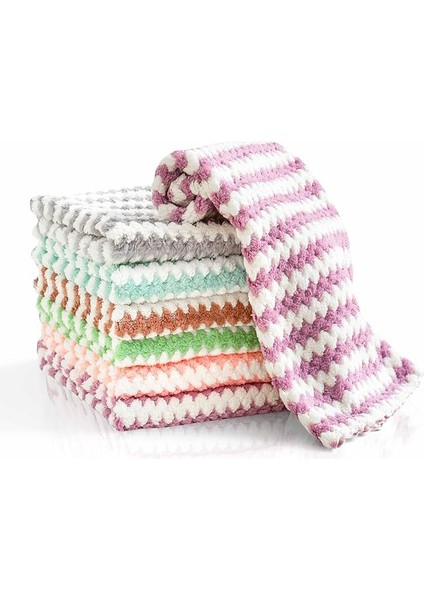 Cleanıng | Yumuşak Doku | Puf Bez | Süper Emici Sihirli Mutfak, Bulaşık Tezgah Bezi | X3 Adet - Zikzak Desen