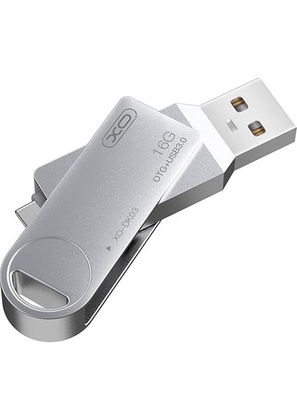 Simple Is Beauty DK03 Type-C Otg USB Bellek, Yüksek Hızlı Okuma/yazma, USB 3.0 ve Type-C, Metal Alaşım, Döner Tasarım, Anti-X-Ray, Anti Manyetik, Sıcaklığa Dayanıklı, Gümüş (64, Gb) fiyatları