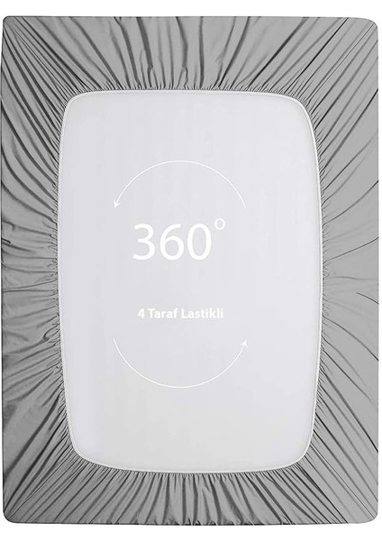 Tek/çift Kişilik Lastikli Penye Çarşaf Pamuklu Fitted Antrasit 160 x 200 modelleri