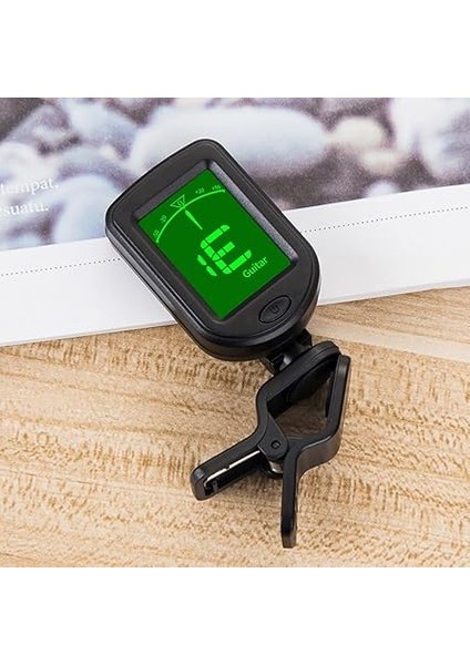 LCD Ekran, Dijital Klipsli Tonlu Tuner, 3 V Düğme Pil, Klipsli Tuner, Bas, Keman, Gitar/bas/keman/ukulele Için Akort Cihazı, Kromatik Akort Modları fırsatları