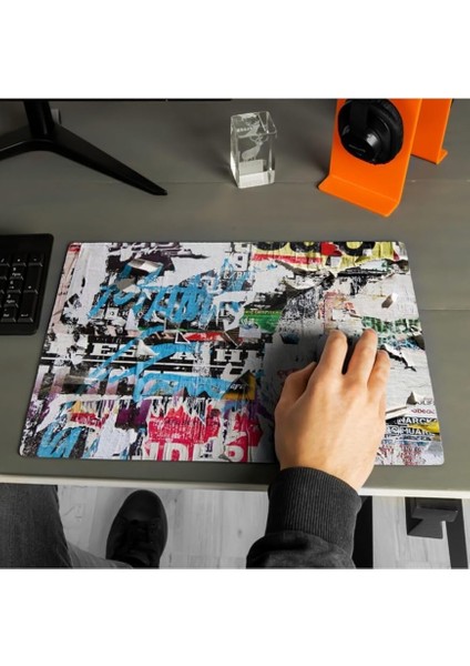Sokak Duvarı Tasarımlı 40X30 Mousepad - Mouse Pad - Fare Altlığı - Mouse Altlıği - Mouse Pad