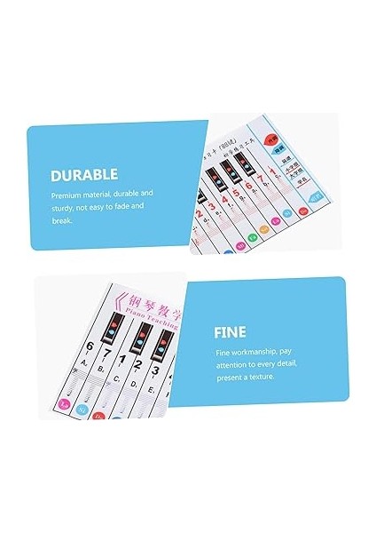 Tuşlu Piyano Öğrenimi Için Pratik Kağıdı Başlangıç Seviyesi Için Parmak Simülasyon Eğitim Tablosu fiyatları