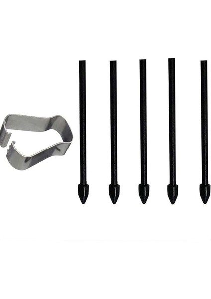 5x S-Pen Yedek Uç Samsung Galaxy Tab S7 Fe/tab S7 / Tab S7+ Plus/galaxy Tab S8 / Tab S8+ Plus/tab S8 Ultra Için Dokunmatik Stylus S Pen Uçlar Nibs Alet Seti Yeniden Dolum - Siyah