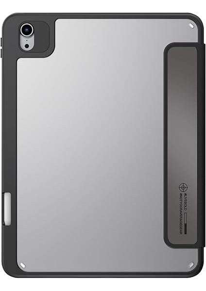 iPad Air 11 2025 M3 - Air 11 2024 - Air 10.9 (4. ve 5. Nesil) ile Uyumlu Kılıf Skinarma Holografik Tasarımlı Arkası Şeffaf Çıkarılabilir Magnetik Kira Kobai Kılıf (Füme) fiyatları