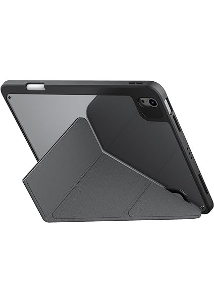 iPad Air 11 2025 M3 - Air 11 2024 - Air 10.9 (4. ve 5. Nesil) ile Uyumlu Kılıf Skinarma Holografik Tasarımlı Arkası Şeffaf Çıkarılabilir Magnetik Kira Kobai Kılıf (Füme) fırsatları