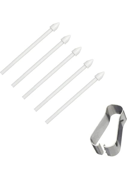 S-Pen Yedek Uçlar Samsung Galaxy Tab S7 Fe/tab S7 / Tab S7+ Plus/galaxy Tab S8 / Tab S8+ Plus/tab S8 Ultra Için Dokunmatik Stylus S Pen Uçlar Uç Alet Seti, 5 Adet (Beyaz)